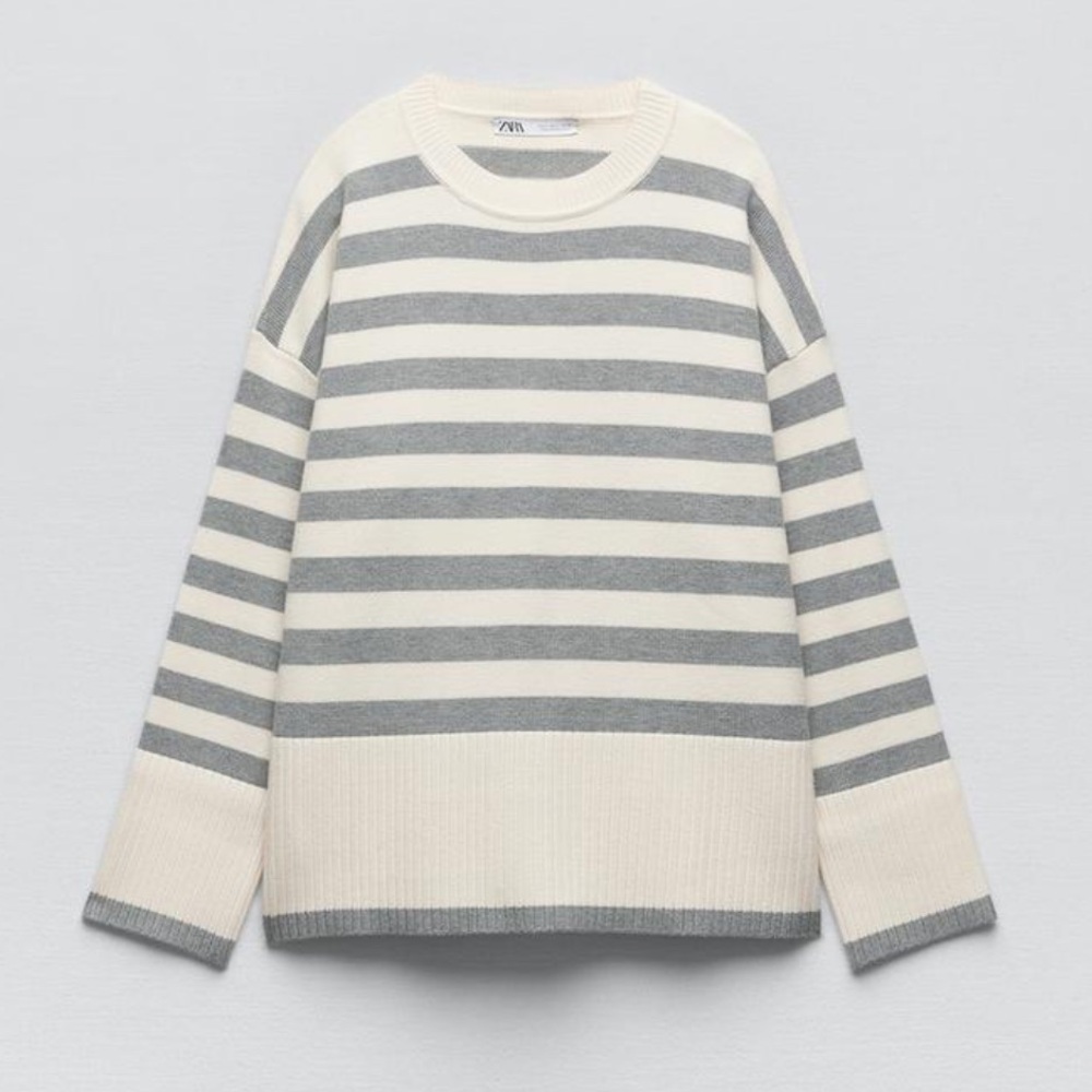 NWOT Zara Striped Knit Sweater